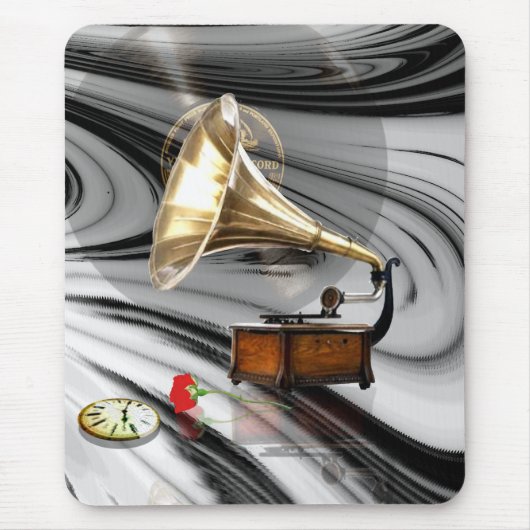 Tijd in Retro Muismat (Voorkant)