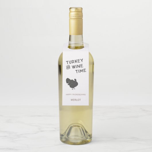 Tijd in Turkije en wijn | THANKSGIVING | Friendsgi Flessenhanger (Op fles)
