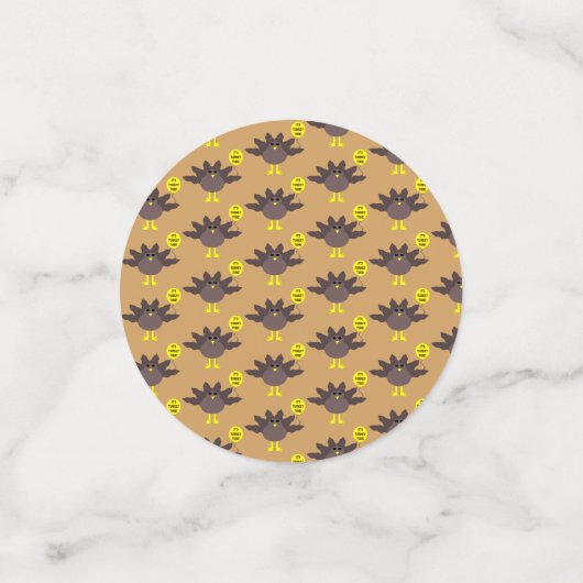 Tijd in Turkije - Thanksgiving Confetti (Kleine voorkant)