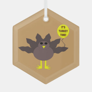 Tijd in Turkije - Thanksgiving Glas Ornament
