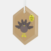 Tijd in Turkije - Thanksgiving Glas Ornament (Voorkant links)