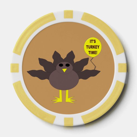 Tijd in Turkije - Thanksgiving Poker Chips (Voorkant)