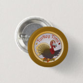 Tijd in Turkije [Thanksgiving] Ronde Button 3,2 Cm (Voorkant /achterkant)