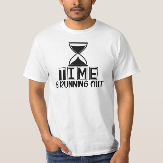Tijd Is Aan Het Verlopen Grafisch T-shirt (Voorkant)