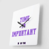 Tijd is belangrijk vierkante klok (Hoek)