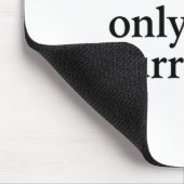 Tijd is de enige echte valuta - minimalistisch cit muismat (Hoek)