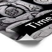 Tijd is een cirkel, en wijsheid is het centrum van perfect poster (Hoek)