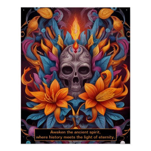 Tijd is een cirkel, en wijsheid is het centrum van perfect poster (Voorkant)