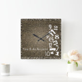 Tijd is een illusie-wandklok. vierkante klok (Huis)