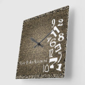 Tijd is een illusie-wandklok. vierkante klok (Hoek)