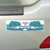 Tijd is een kostbaar goed bumpersticker (Op auto)