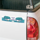 Tijd is een kostbaar goed bumpersticker (Op Truck)