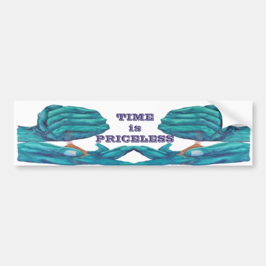 Tijd is een kostbaar goed bumpersticker (Voorkant)