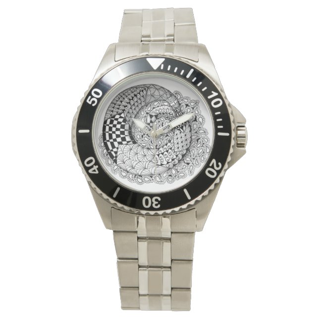 Tijd is een Mobius Twist Horloge (Voorkant)