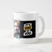 "Tijd is geld: besteed het verstandig, Wesly" Grote Koffiekop (Voorkant rechts)