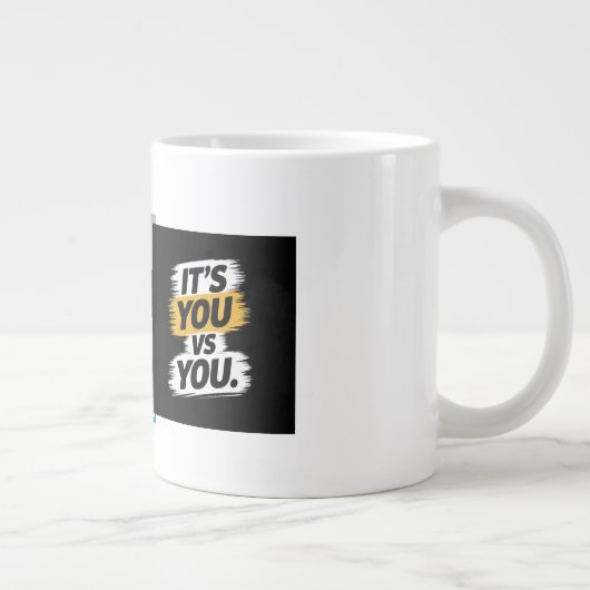 "Tijd is geld: besteed het verstandig, Wesly" Grote Koffiekop (Rechts)