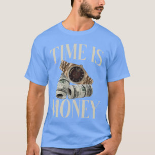 Tijd is Geld Cash Zakelijk Miljonair Cryptovaluta T-shirt