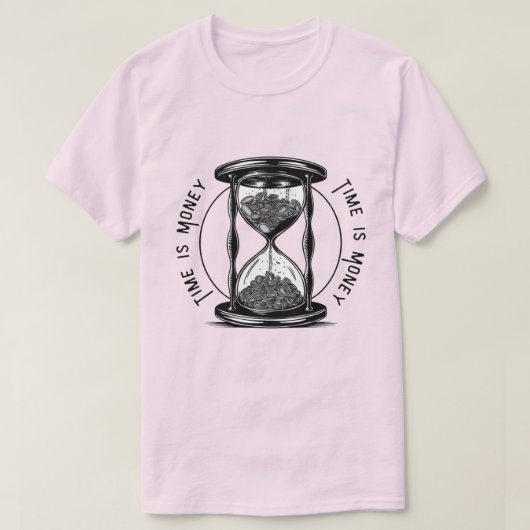 Tijd is geld: Draag de drukte T-shirt (Design voorkant)