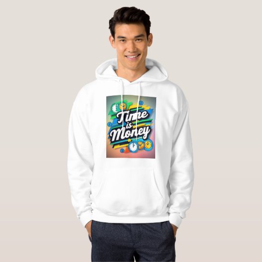 Tijd is geld hoodie (Voorkant volledig)