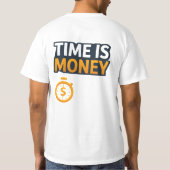 Tijd is Geld – Hustle Mindset T-Shirt | Ondernemer (Achterkant)
