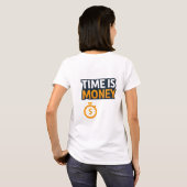 Tijd is Geld – Hustle Mindset T-Shirt | Ondernemer (Achterkant volledig)