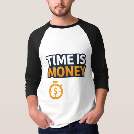 Tijd is Geld – Hustle Mindset T-Shirt | Ondernemer (Voorkant)