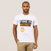 Tijd is Geld – Hustle Mindset T-Shirt | Ondernemer (Voorkant volledig)