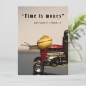 Tijd is geld kaart (Staand voorkant)