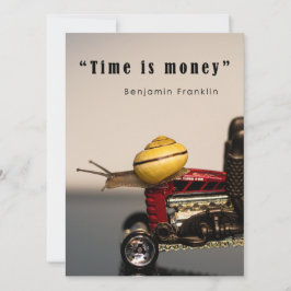 Tijd is geld kaart