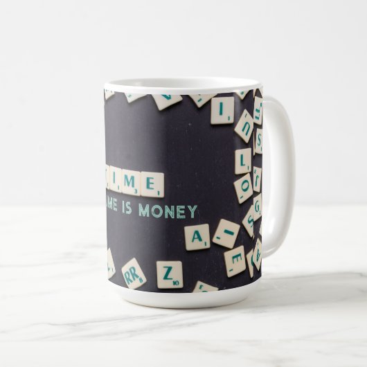 Tijd is geld - Mok (Voorkant rechts)