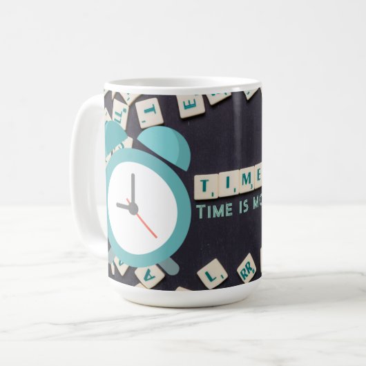Tijd is geld - Mok (Voorkant links)