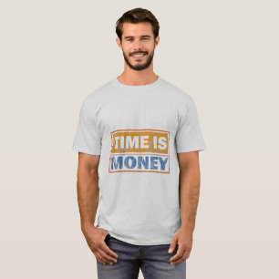 Tijd Is Geld Motiverend Heren T-Shirt