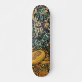 Tijd is geld persoonlijk skateboard (Voorkant)