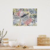 Tijd is geld poster (Keuken)