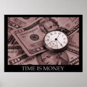 Tijd is Geld Poster (Voorkant)