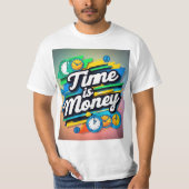 Tijd is geld t-shirt (Voorkant)