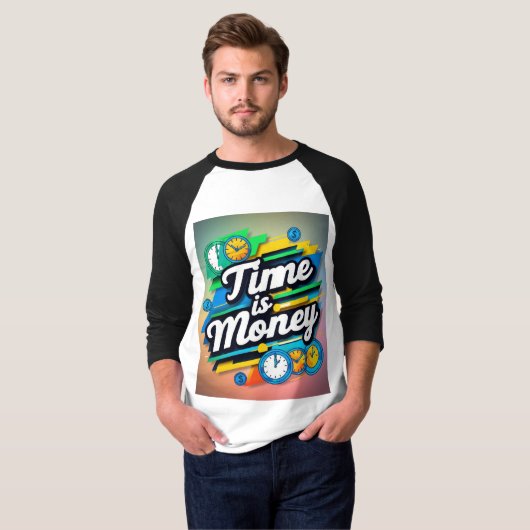 Tijd is geld t-shirt (Voorkant volledig)
