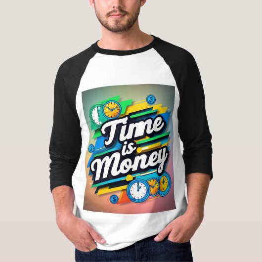 Tijd is geld t-shirt (Voorkant)