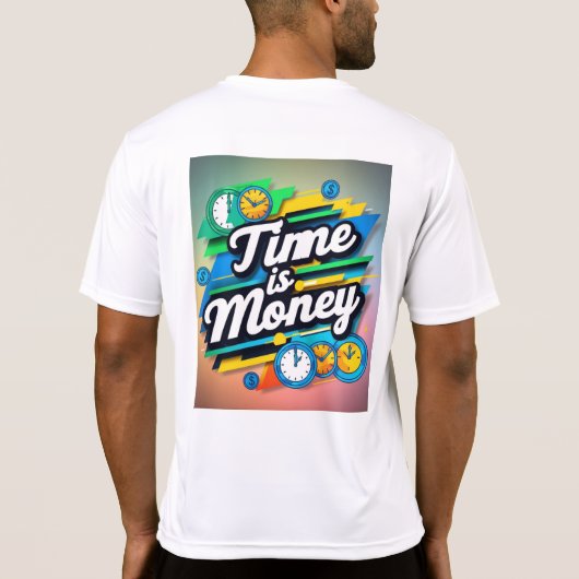 Tijd is geld t-shirt (Achterkant)
