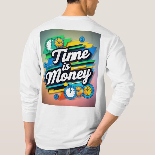 Tijd is geld t-shirt (Achterkant)