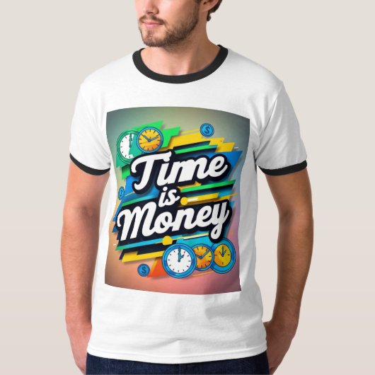 Tijd is geld t-shirt (Voorkant)
