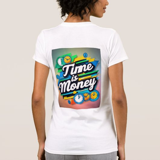 Tijd is geld t-shirt (Achterkant)