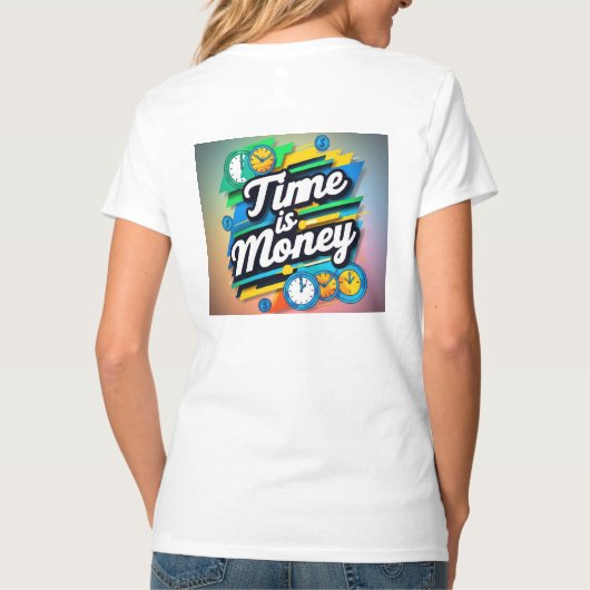 Tijd is geld t-shirt (Achterkant)
