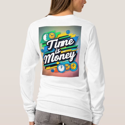 Tijd is geld t-shirt (Achterkant)