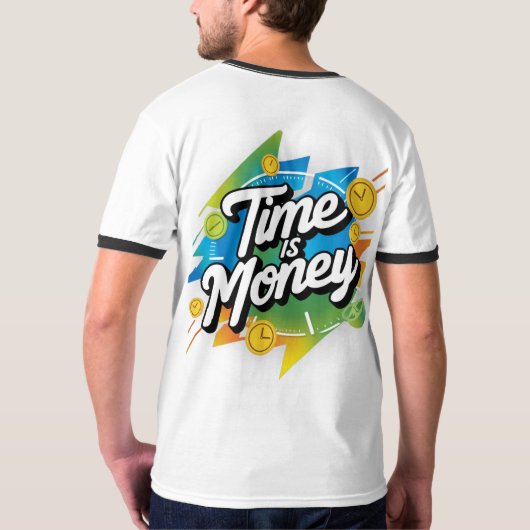 Tijd is geld t-shirt (Achterkant)