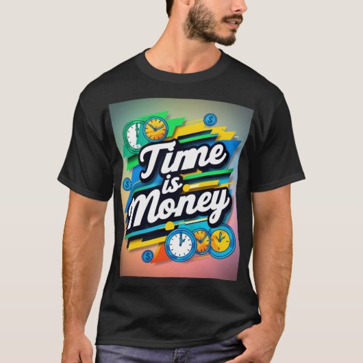 Tijd is geld t-shirt (Voorkant)