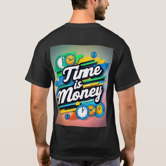 Tijd is geld t-shirt (Achterkant)