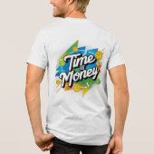 Tijd is geld Tri-Blend shirt (Achterkant)