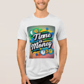 Tijd is geld Tri-Blend shirt (Voorkant)