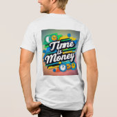 Tijd is geld Tri-Blend shirt (Achterkant)